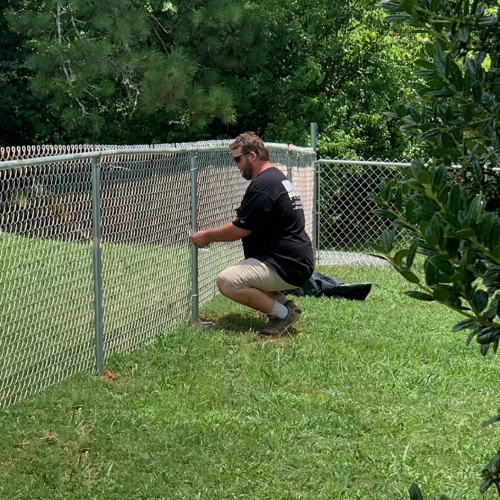 Chain link fence